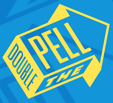 "Double the Pell" arrow graphic