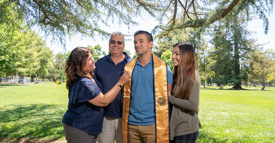 family photos at commencement day uc davis