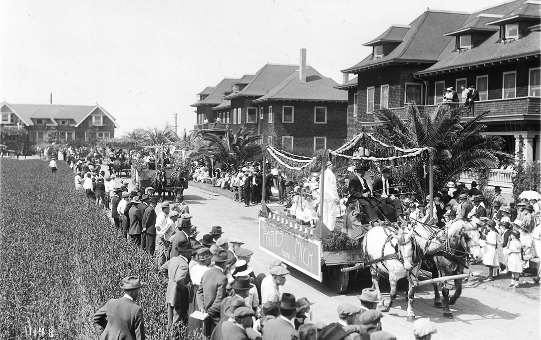 Parade goes up the east side of the Quad