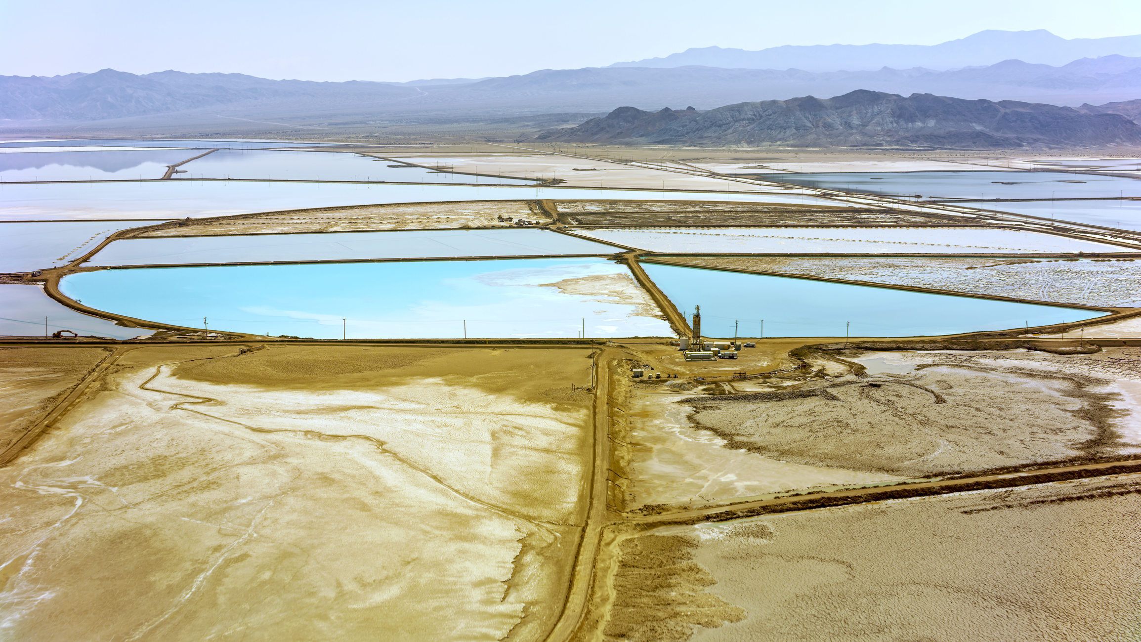 aerial image of Nevada lithium mine