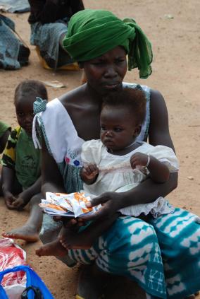 a mother child take part in lipid based nutrient supplements trial