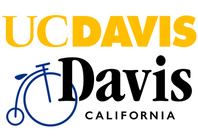 Combined logos of UC Davis and the city of Davis
