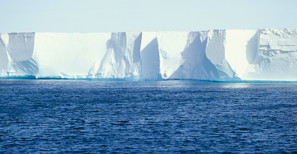The Ross Ice Shelf is the largest ice shelf in Antarctica, spanning nearly 372 miles long and stands between 50 and 160 feet above the surface of the water. (Getty Images)