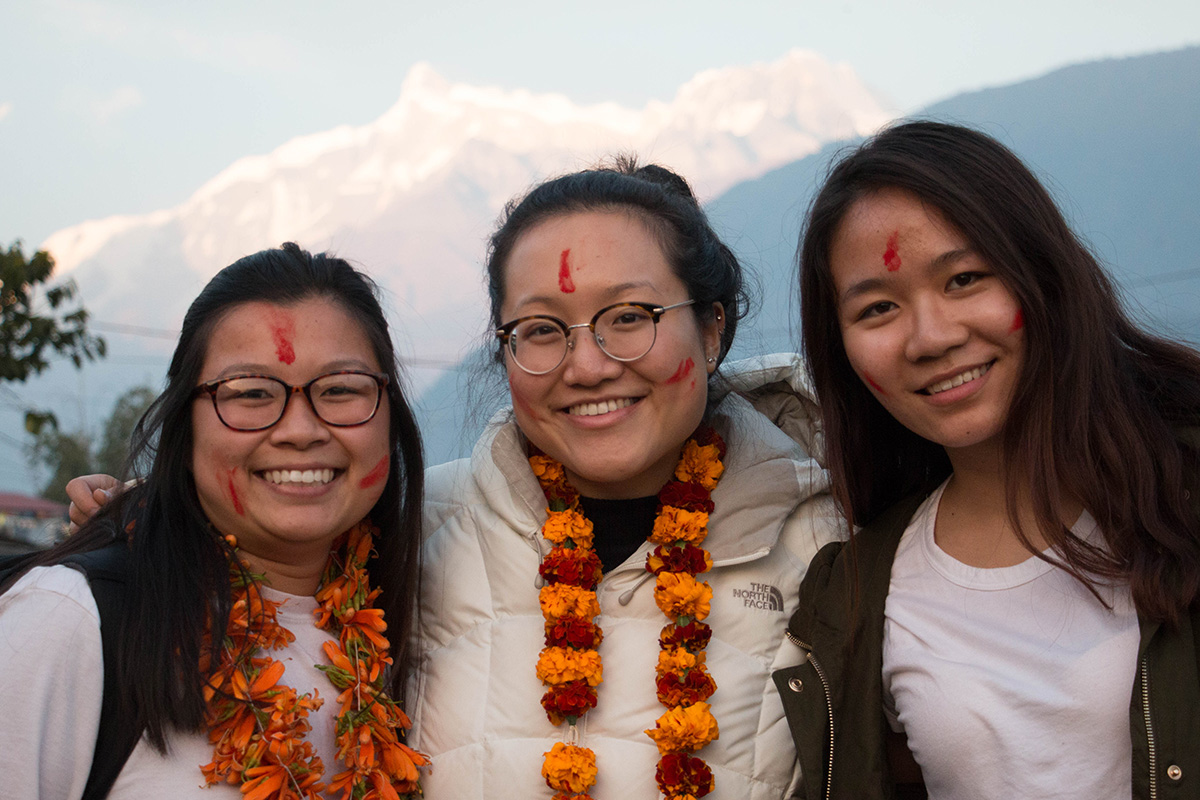 UC Davis students during the Nepal Seminar Abroad