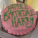 A Harry Potter-themed cake.