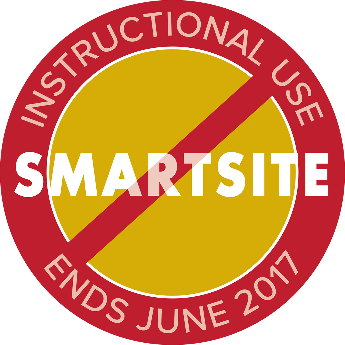 No more instructional use of SmartSite after June 2017.