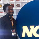 Darius Graham with NCAA logo