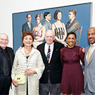 Group photo with Wayne Thiebaud painting
