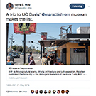 Gary May's tweet of a New York Times travel article about Sacramento.