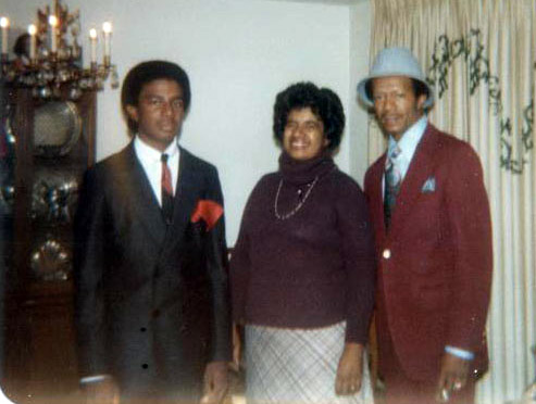 Chancellor Gary S. May as a high school student with his parents.