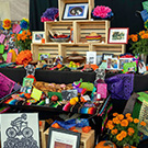 A Day of the Dead offering display.