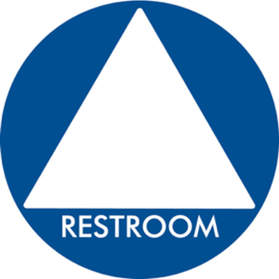  Gender-inclusive restroom sign