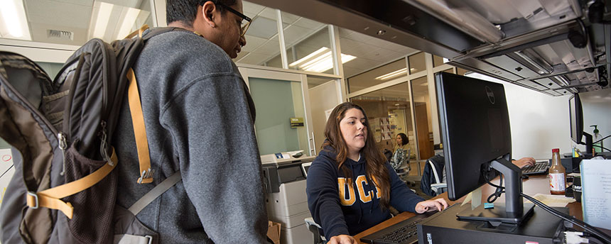 Interns discuss their work at the AB540 and Undocumented Student Center