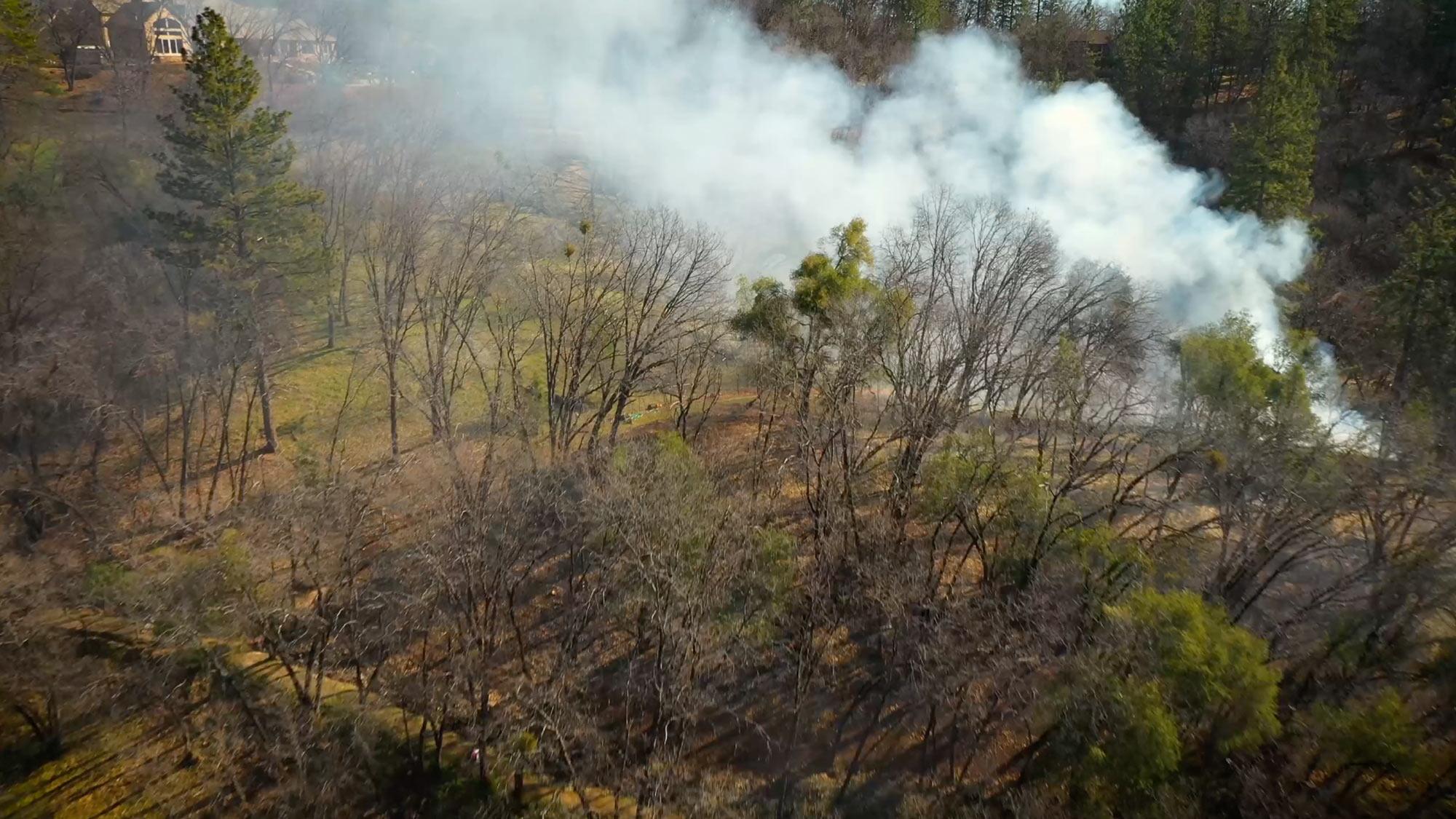 A small prescribed burn on a landowners property