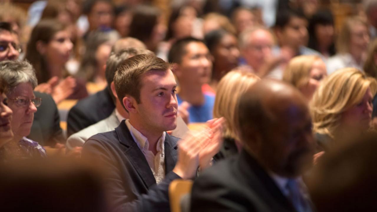 Photo: Audience at Fall Convocation, 2015