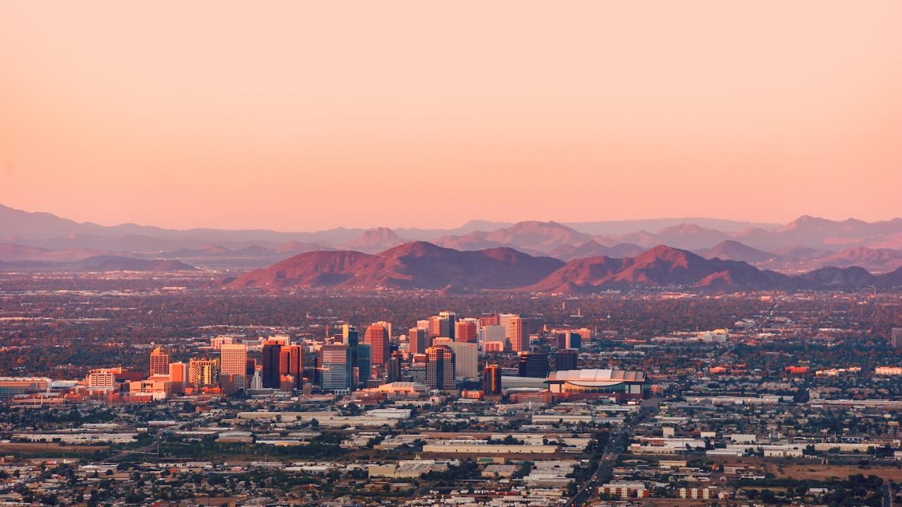 Phoenix, Arizona skyline. 