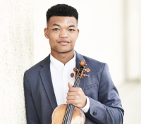 Randall Goosby, London Philharmonic Orchestra (Courtesy, Mondavi Center)