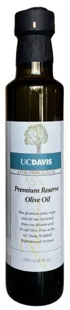 "UC Davis "Premimum Reserve Olive Oil, 2023, bottle