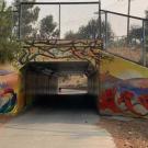 bike tunnel art