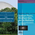 Book covers: The Testing Ground and Quantum Physics