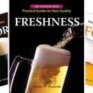 3 book covers: "Flavor," "Freshness" and "Foam"