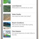 The citizen science app launched by UC Davis Tahoe Environmental Science Center lets beach-goers contribute to data about the lake. 
Credit: UC Davis 