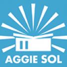 Logo: Team Aggie Sol, house with rays extending out from it