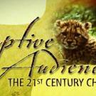 Graphic: Designed picture with infant cheetah, adult cat and words that say Captive Audience: The 21st Century Challenge