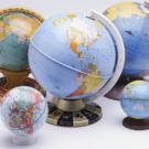 photo: five differently sized globes