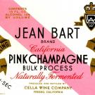 A label for Jean Bart Pink Champagne
