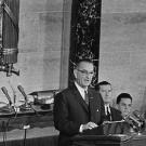 President Lyndon Johnson addresses Congress in 1964 at his State of the Union speech
