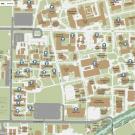 Screenshot of campus map showing gender-inclusive restroom locations.