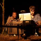 UC Davis anthropologist Damien Caillaud, right, and Congolese colleague Urbain Ngobobo