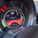 close-up view of an electric vehicle dashboard while it's being charged