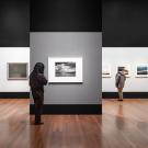 View of exhibition of Ansel Adams' work at deYoung museum