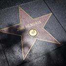 Star of Jimi Hendrix on Hollywood Walk of Fame