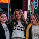 Aggies Isabella Verduzco, Lexi Trucco and Julliet Hill take a bite of the Big Apple at New York Fashion Week.