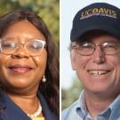 Estella Atekwana and Jay Lund headshots, UC Davis faculty