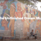 Photo of the Unfinished Dream Mural, outside the MU