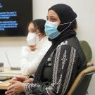 Students wear mask in class, indoors
