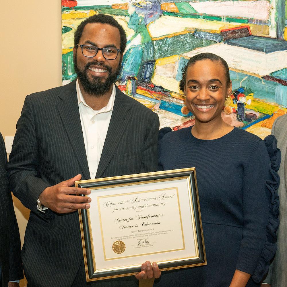 Two UC Davis students receive a community award