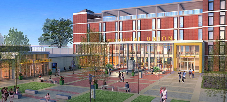  Rendering of the Memorial Union student union