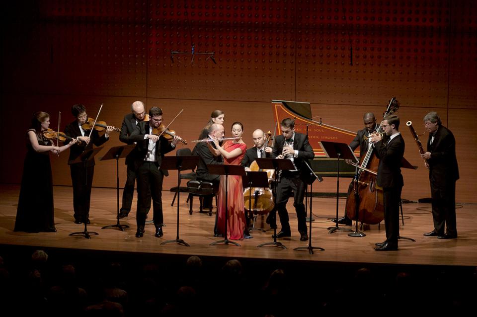 The Chamber Music Society of Lincoln Center performing on stage.