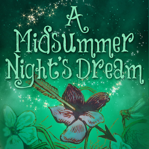 A graphical logo for A Midsummer Night's Dream.