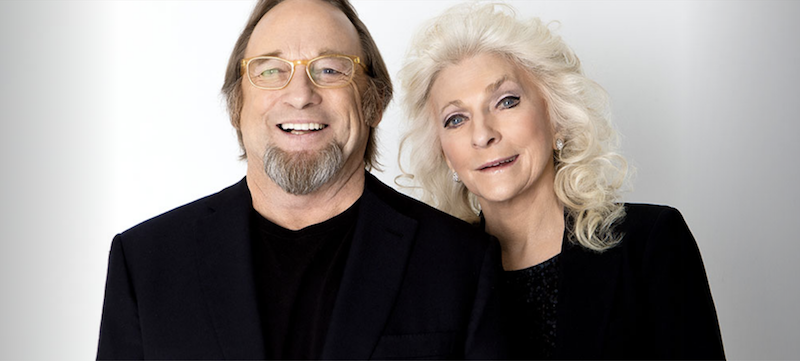 A photo of Stephen Still and Judy Collins.